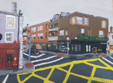 Rathgar road oil painting picture