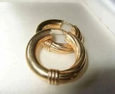Vintage Hallmarked 9ct Gold Hoops