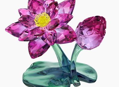 Swarovski Lotus Waterlily Flower Crystal Figurine