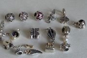 Pandora various charms 18e each charm very good condition hallmarked
