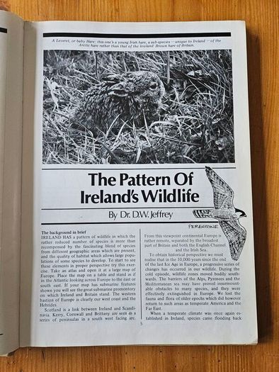 The Irish Wildlife Book. Edited By Fergus O'gorman. Illustrated By Gerrit Van Gelderen, Eamon De Buitlear And Richard Mills. First Edition Large Volume Hardback In Good Condition.