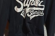superdry black large medium hoodie