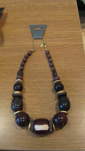 A nice gift idea ladies Pilgrim chunky costume gold plated with brown and plum precious stones