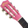 3/4 Size Classical Guitar Pack - Beginners Package with Accessories - Pink Image 6