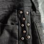 Black Studded High waisted stretchy jeans, H&M, size 36 Image 4