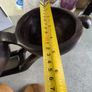 Vintage Hand-Carved African Centerpiece Serving Dish With lids. Image 9