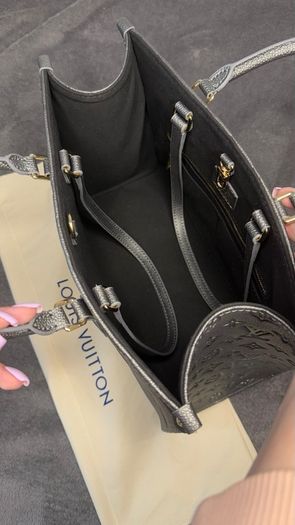 Louis Vuitton OnTheGo MM  Anthracite Grey Monogram Empreinte  Brand New