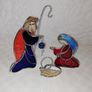 Rare Stained Glass Nativity (10 Pieces) Image 3