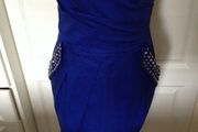 LIPSY LONDEN Beautiful Cobalt Blue Cotton Dress (size 12)