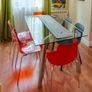 Calligaris chairs and table Image 2