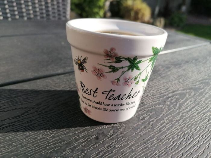 Candle Best Teacher History and Heraldry Stoneware