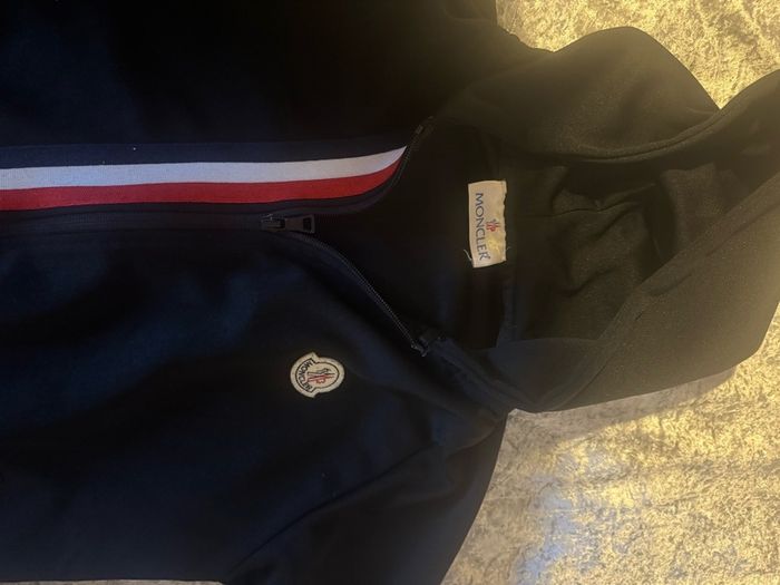 Boys Black zipped hoodie designer inspired age 9-10 Free post