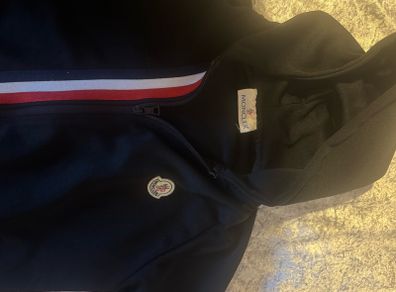 Boys Black zipped hoodie designer inspired age 9-10 Free post