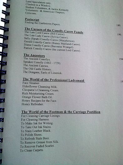 Typescript of a book on Castletown House Ireland Irish history Co. Kildare