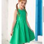 Brand New GRACE KARIN Girls Dresses 134 Children s Dress 140 Cotton Simple Classic Casual Knee Length Green Image 4