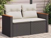 Garden Sofa 2 seater Poly Rattan