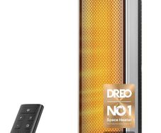 25 Inch Electric Heaters for Home, 70 Oscillating Fan Heater with Remote, 25dB Silent Ceramic Space Heater for Large Room, Low Energy, 3-Mode 3-Speed, Timer, Overheating&Tip-Over Protection
