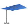 Cantilever Umbrella with Steel Pole Azure Blue 250x250 cm Image 3