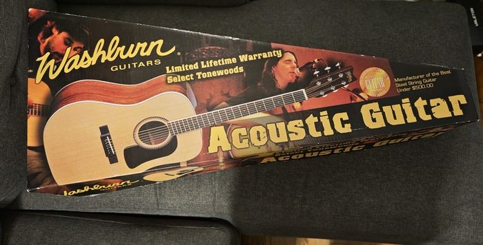 Washburn D10S NAT Acoustic Guitar - 125th Anniversary Edition w/ Original Box