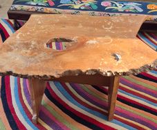 Vintage Dutch elm coffee table