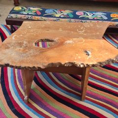 Vintage Dutch elm coffee table