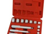 17pc Bush Bearing Race &amp; Seal Driver Tool Set 10mm - 42mm Diameter (CT2368)