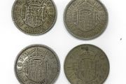 4x UK Half Crown Coins 1953-1966 - Elizabeth II - Pre-Decimal Lot