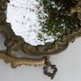 Vintage ornate brass dressing table mirror Image 10