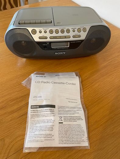 Sony CD Radio/Cassette Recorder CFD-S05
