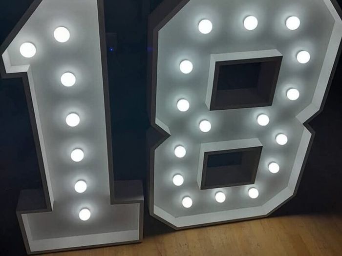 LED Light Up Numbers