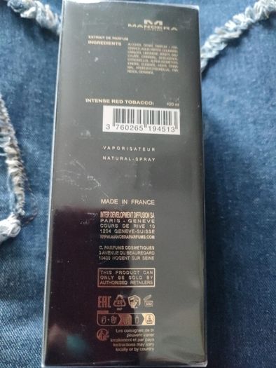 Red tobacco Intense Mancera 120 ml new sealed free shipping