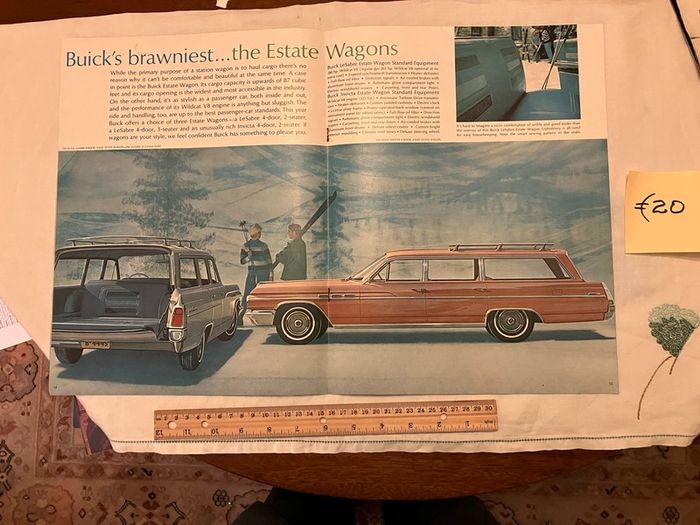 American car brochures. 1950s, 1960s and 1980s