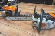 Stihl chainsaw and hedge trimmer