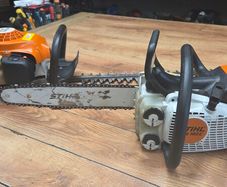 Stihl chainsaw and hedge trimmer