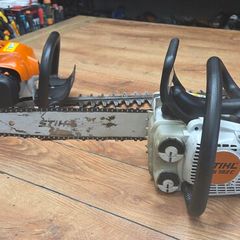 Stihl chainsaw and hedge trimmer