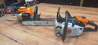 Stihl chainsaw and hedge trimmer