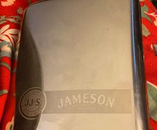 Vintage Jameson Stainless Steel Hip Flask