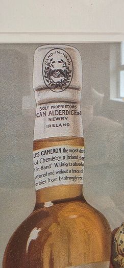 Framed Irish Whisky Advertising - Duncan Alderdice, Newry