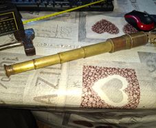 Old Foldable Brass Telescope, Postage Available or Collection is always welcome