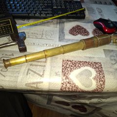 Old Foldable Brass Telescope, Postage Available or Collection is always welcome