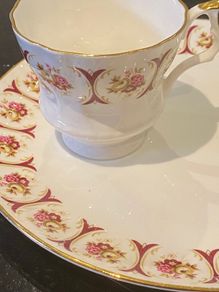 Royal imperial sandwich plate and cup duo