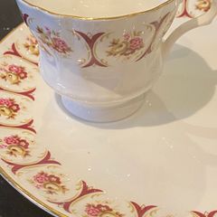 Royal imperial sandwich plate and cup duo