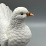 Jaffe Rose Presentation Fine Bisque Porcelain White Dove Image 10