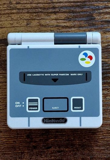 Game Boy Advance SP IPS USB C Super Famicom Edition