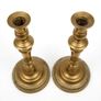 Antique brass candle holders Image 2