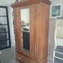 Old vintage pine wardrobe Image 2