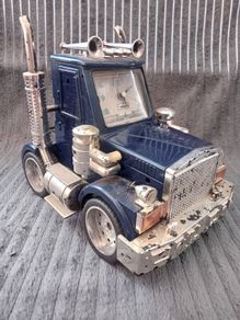 Vintage Semi Truck  Clock