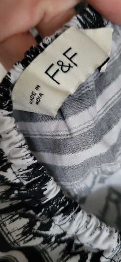 F&F Monochrome Aztec Summer Dress Sz 16UK