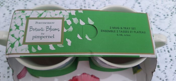 Pimpernel Botanic Blooms Mug & Tray Set
