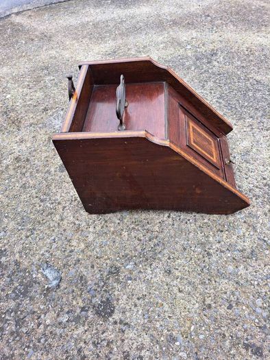 Edwardian mahogany coal scuttle